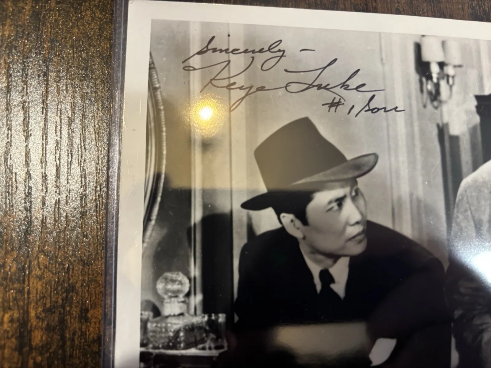Reye Luke, Edgar Winterset — Original Autographed Movie Photo Signed by Reye Luke & Edgar Winterset, image 3
