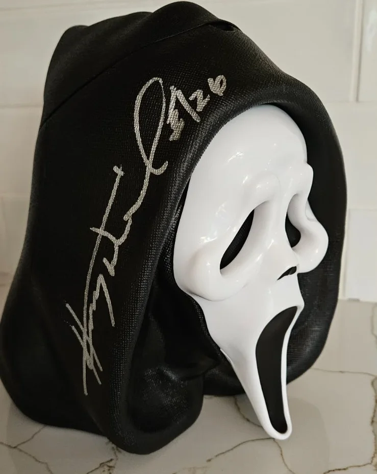 Henry Winkler — Henry Winkler autographed signed Ghostface Scream rare Popcorn bucket PSA/COA, image 3