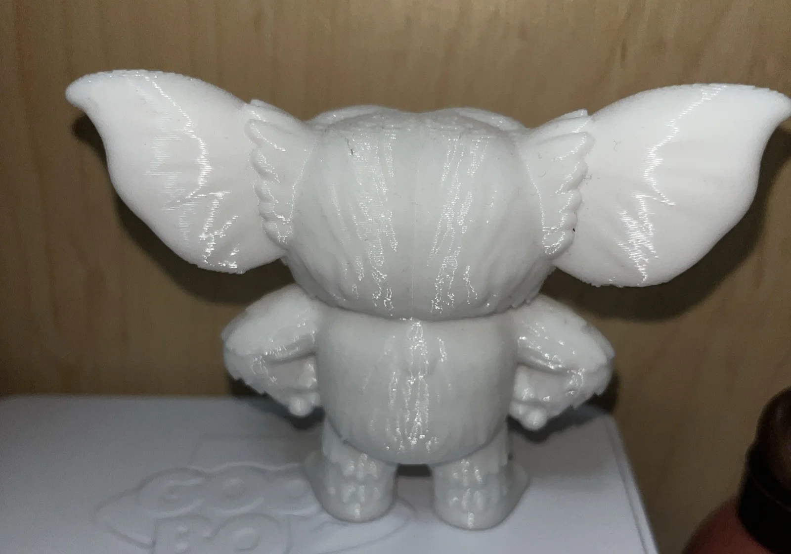 3D Printed Gremlins Mogwai Gizmo 3D Printed Figure White Gremlins Figurine, image 2