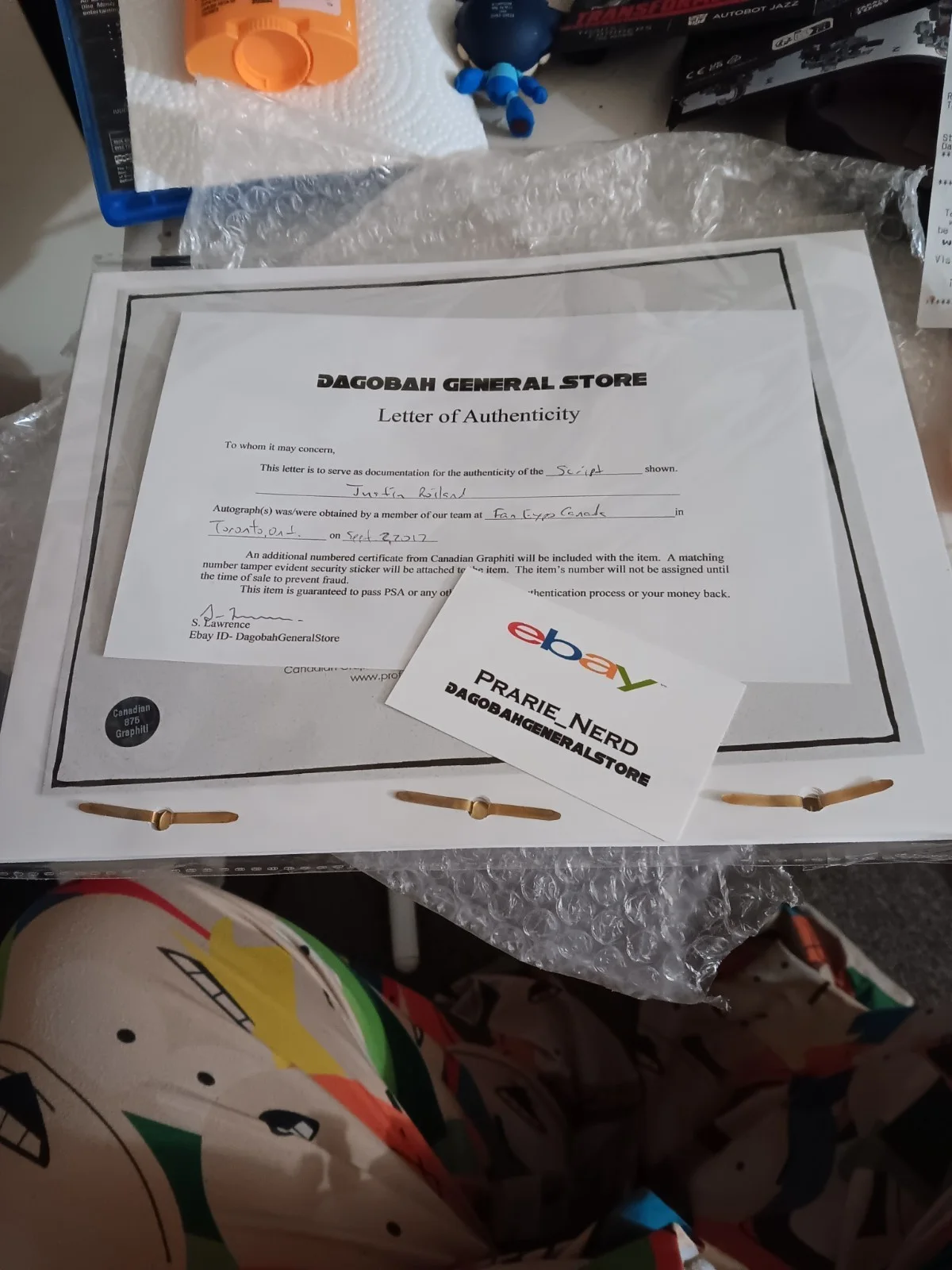 Justin Roiland — Justin Roiland Signed Rick and Morty Ep. 102 Script Autograph Canadian Graphiti, image 2