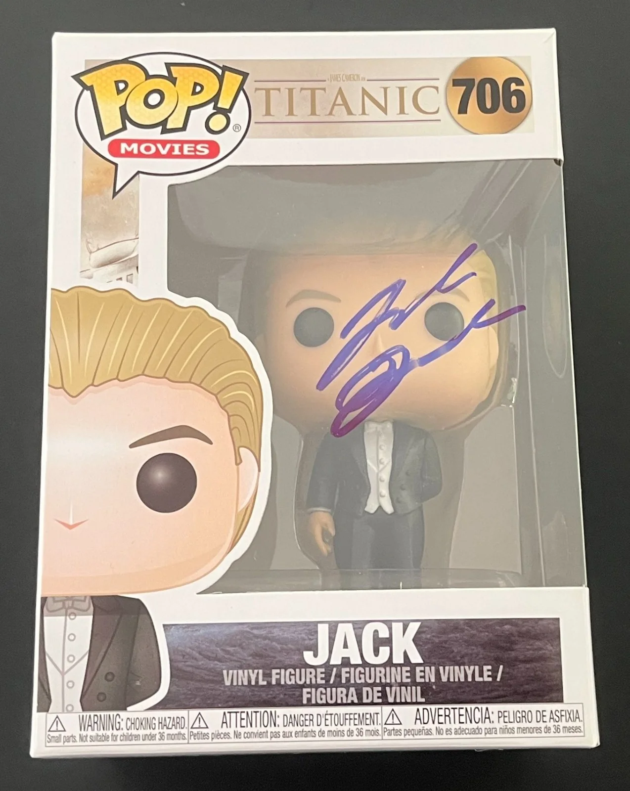 LEONARDO DICAPRIO SIGNED AUTOGRAPH TITANIC JACK #706 FUNKO w/PROOF & BECKETT COA, изображение 2