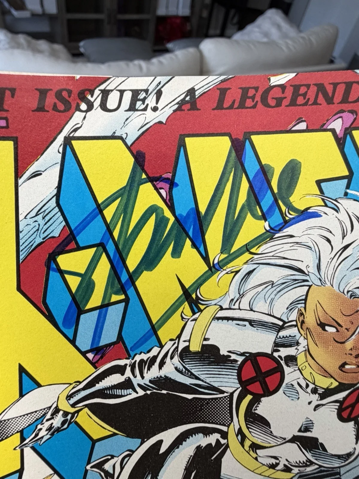 Stan Lee — STAN LEE MARVEL COMICS SIGNED AUTOGRAPH 1991 X-MEN A LEGEND REBORN COMIC BOOK, image 2