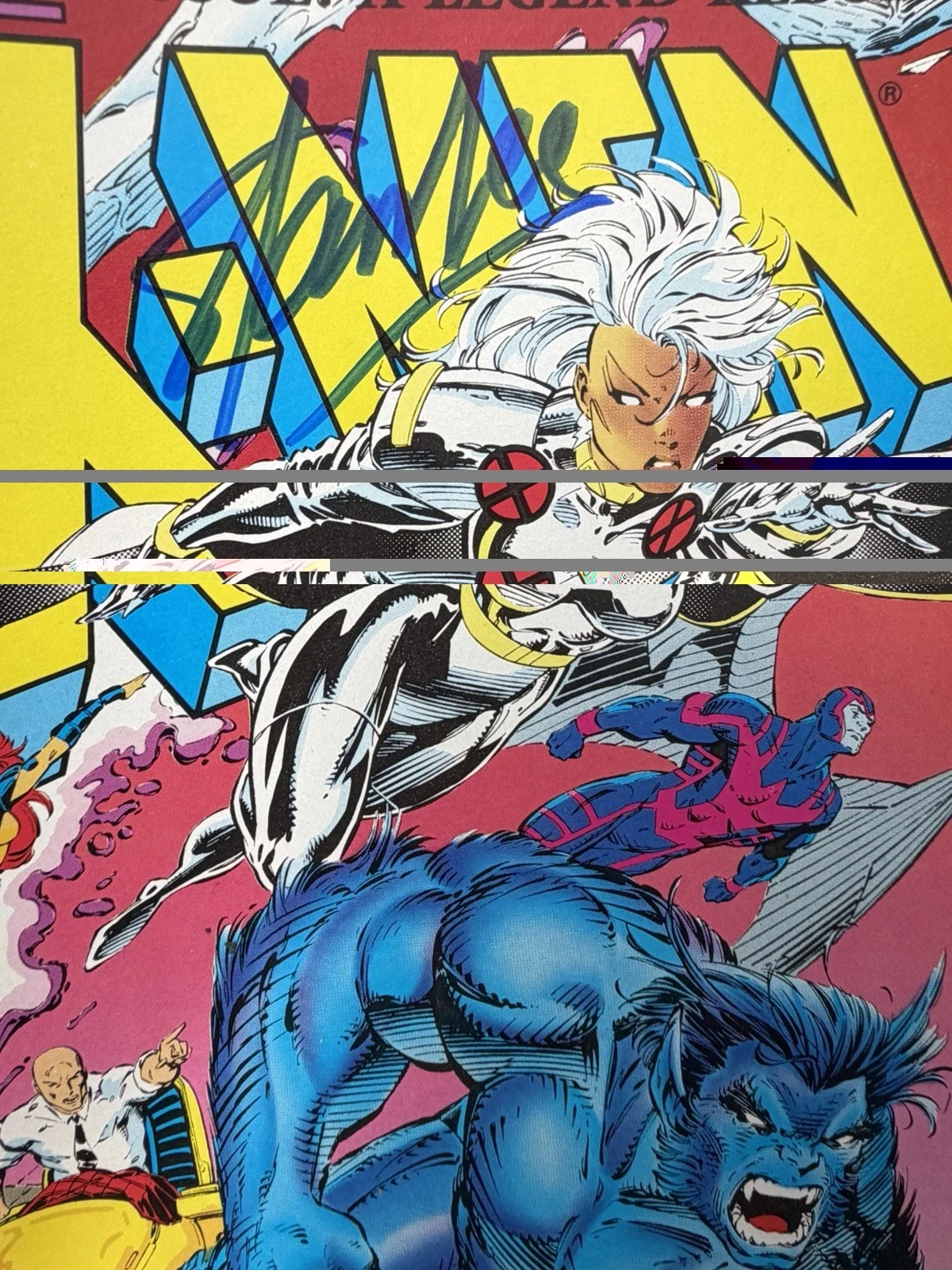 Stan Lee — STAN LEE MARVEL COMICS SIGNED AUTOGRAPH 1991 X-MEN A LEGEND REBORN COMIC BOOK, image 3