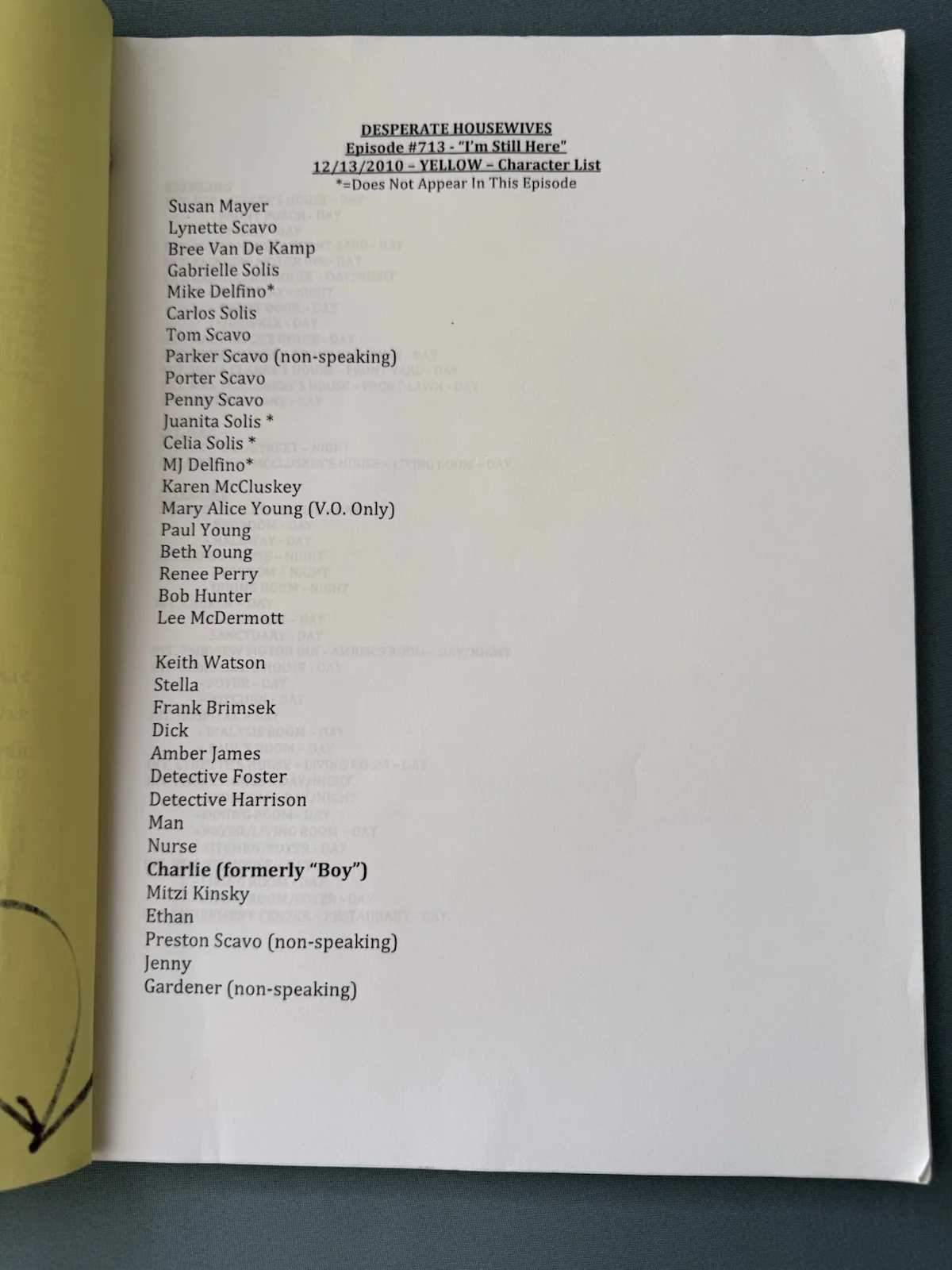 Vanessa Williams Desperate Housewives/666 Park Ave Original Scripts Autographed, image 5