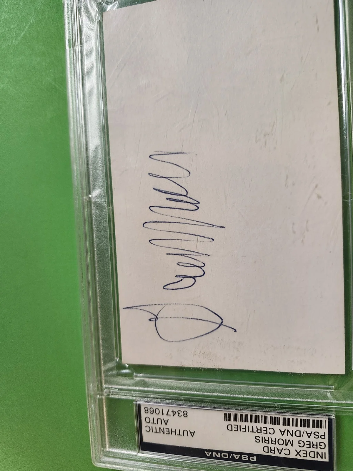 GREG MORRIS — PSA/DNA AUTO GREG MORRIS MISSION IMPOSSIBLE ACTOR SIGNED 3x5 AUTOGRAPH *TPHLC, image 4