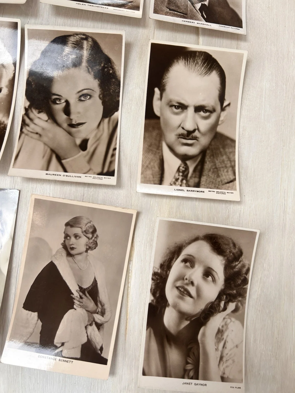 43 Vintage 1930s/40s Hollywood Film Star Real Photo Postcards Gable Harlow RPPC, изображение 5