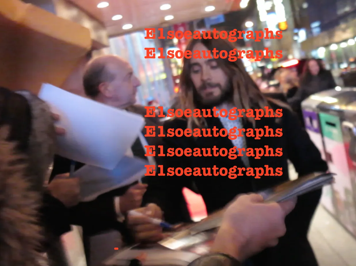 Jared Leto — Jared Leto signed 8x10 photo - In Person Photo Proof - Joker, Dallas Buyers Club, изображение 2