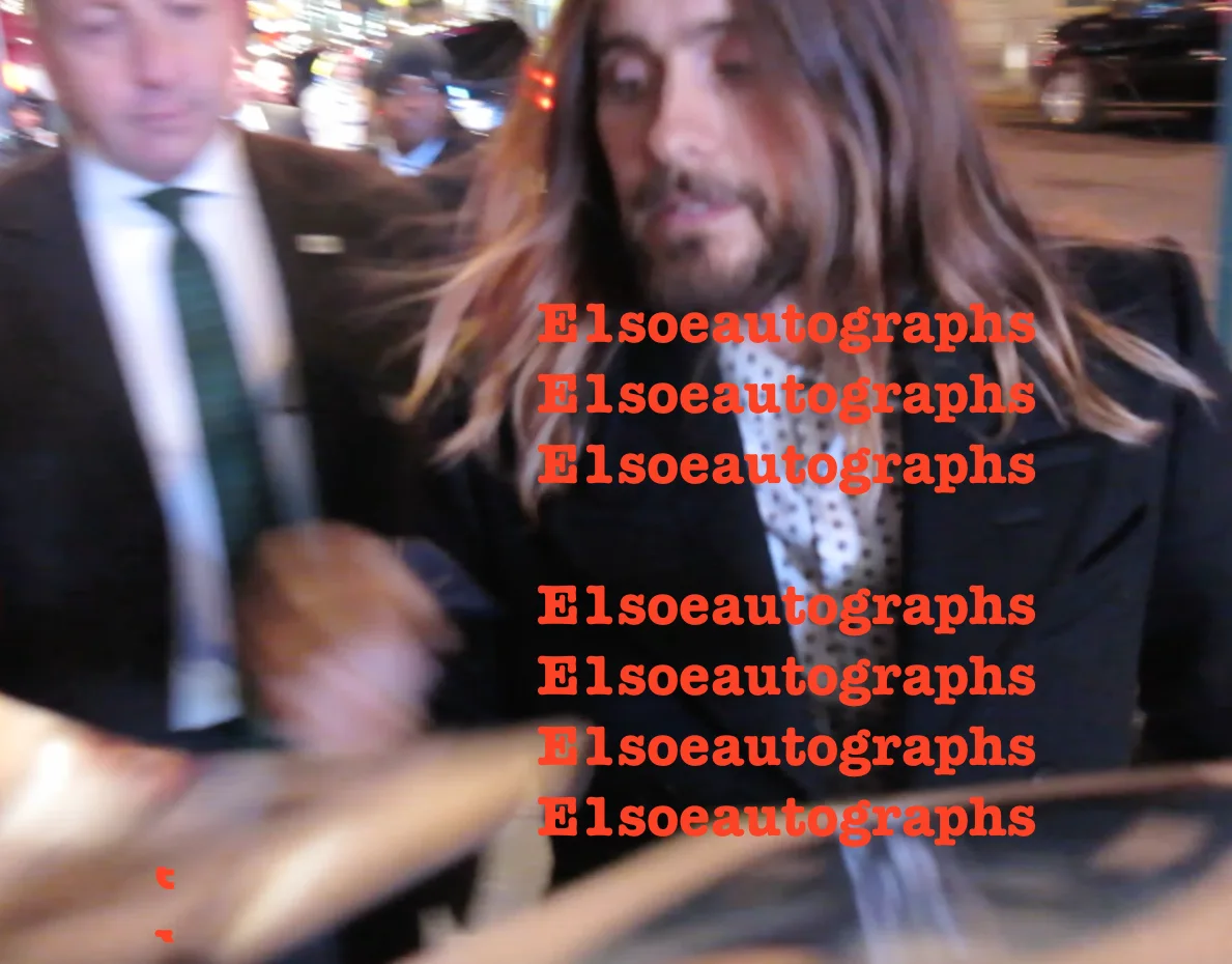Jared Leto — Jared Leto signed 8x10 photo - In Person Photo Proof - Joker, Dallas Buyers Club, изображение 5