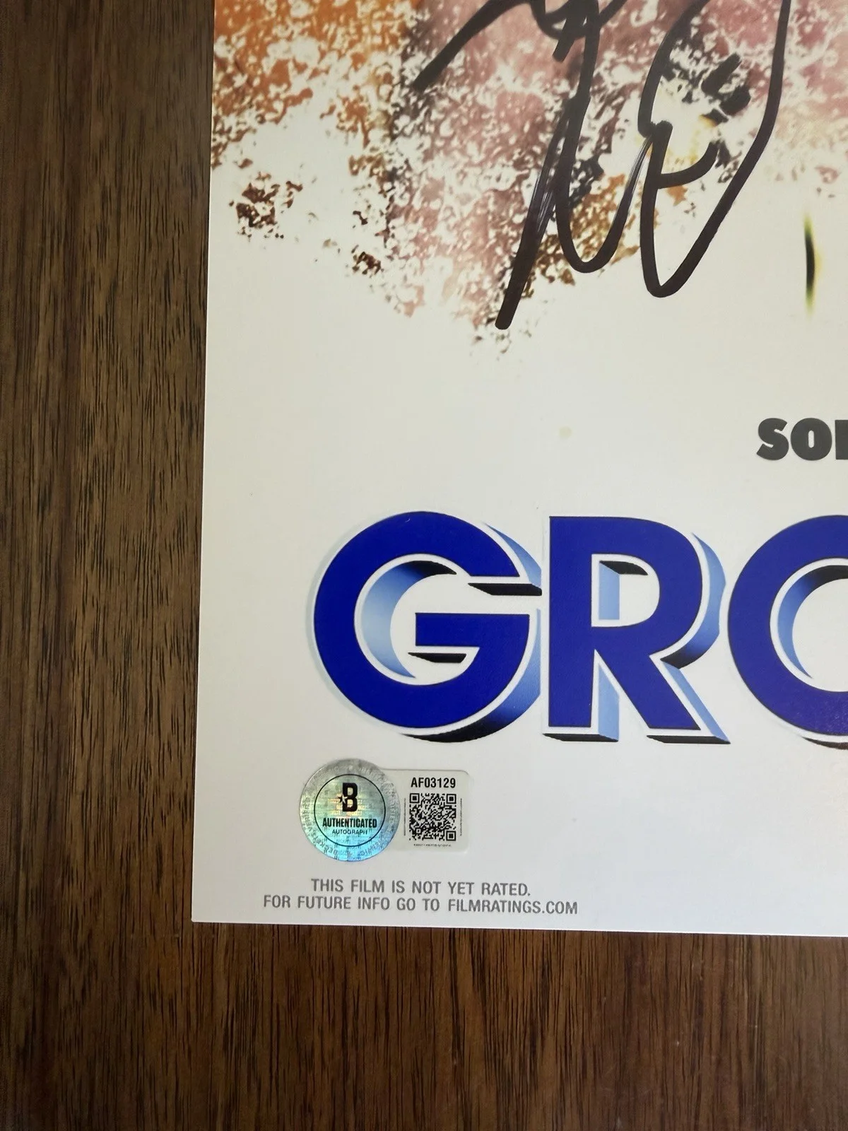 ‘Grown Ups’ Cast Signed 12x18 Photo Adam Sandler, Spade, James & Schneider, изображение 3