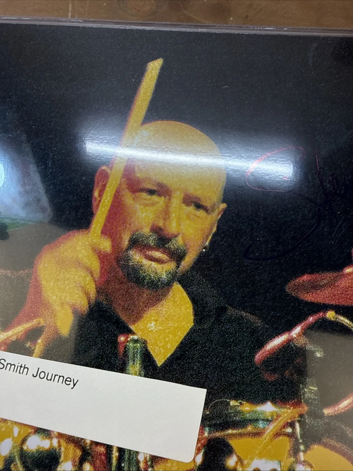 Steve Smith Journey Autographed 8x11 Photo Drummer Journey Rock Band, image 5