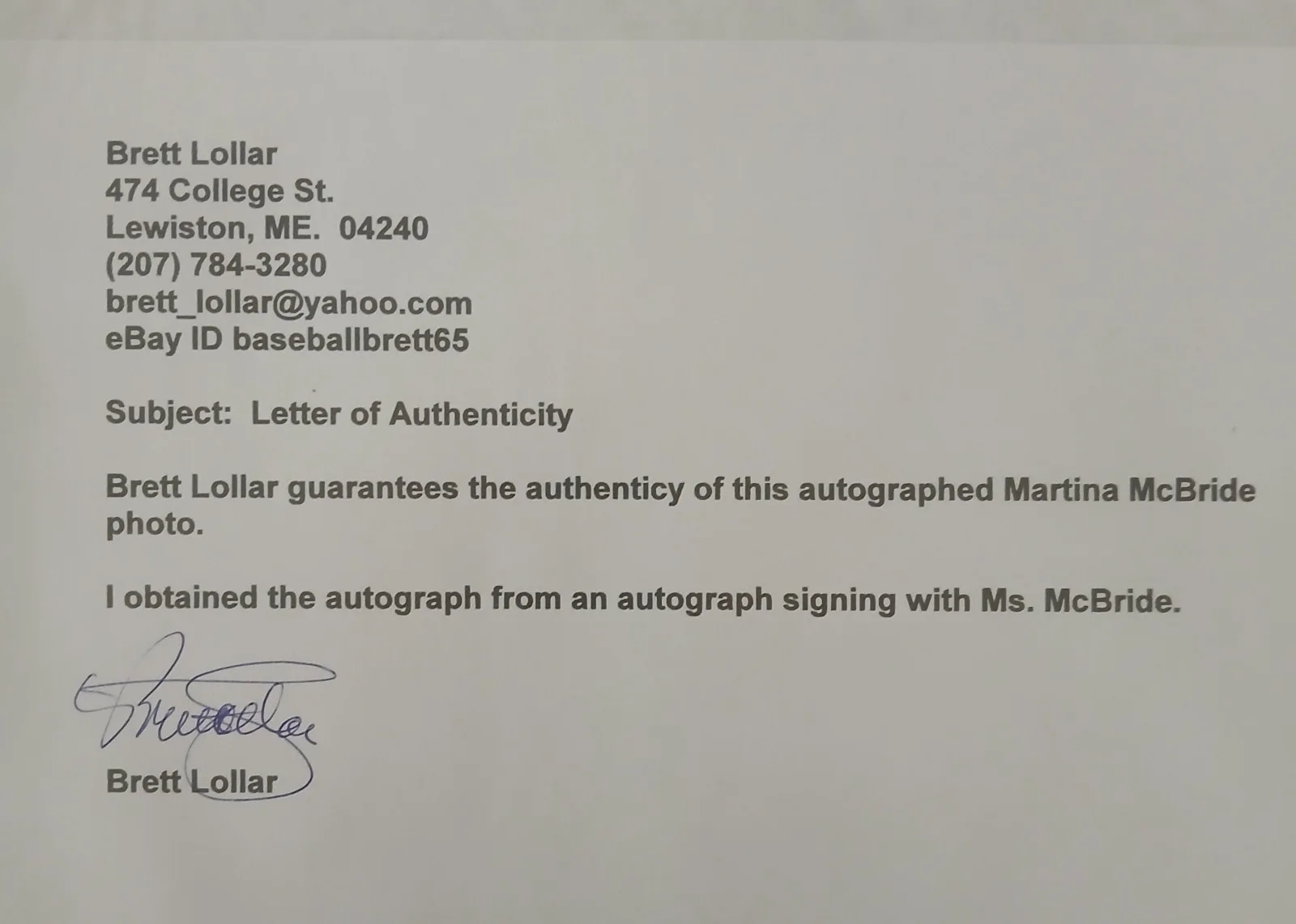 Hot Martina McBride Signed Autographed 8 x 10 Photo with COA!, изображение 2