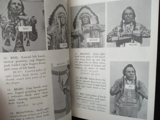 IRON EYES CODY — IRON EYES CODY SC BOOK “INDIAN TALK” SIGNED& INSCRIBED ON TITLE PAGE, image 4