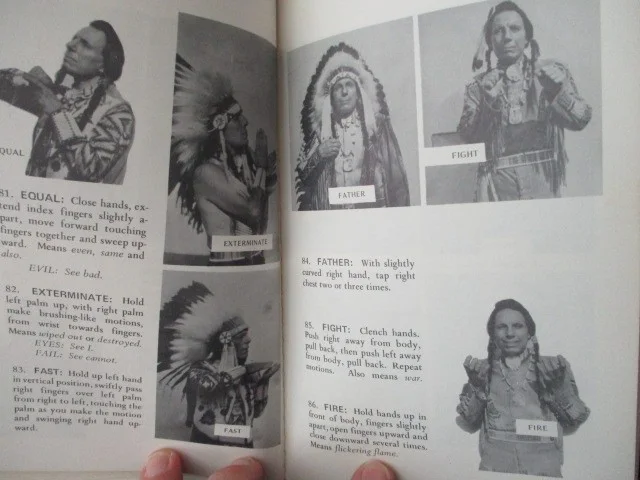 IRON EYES CODY — IRON EYES CODY SC BOOK “INDIAN TALK” SIGNED& INSCRIBED ON TITLE PAGE, image 5