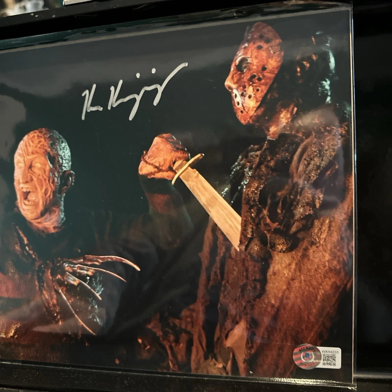 Freddy Vs. Jason Ken Kirzinger Signed Jason 8x10 Photo Beckett Witnessed COA, изображение 5