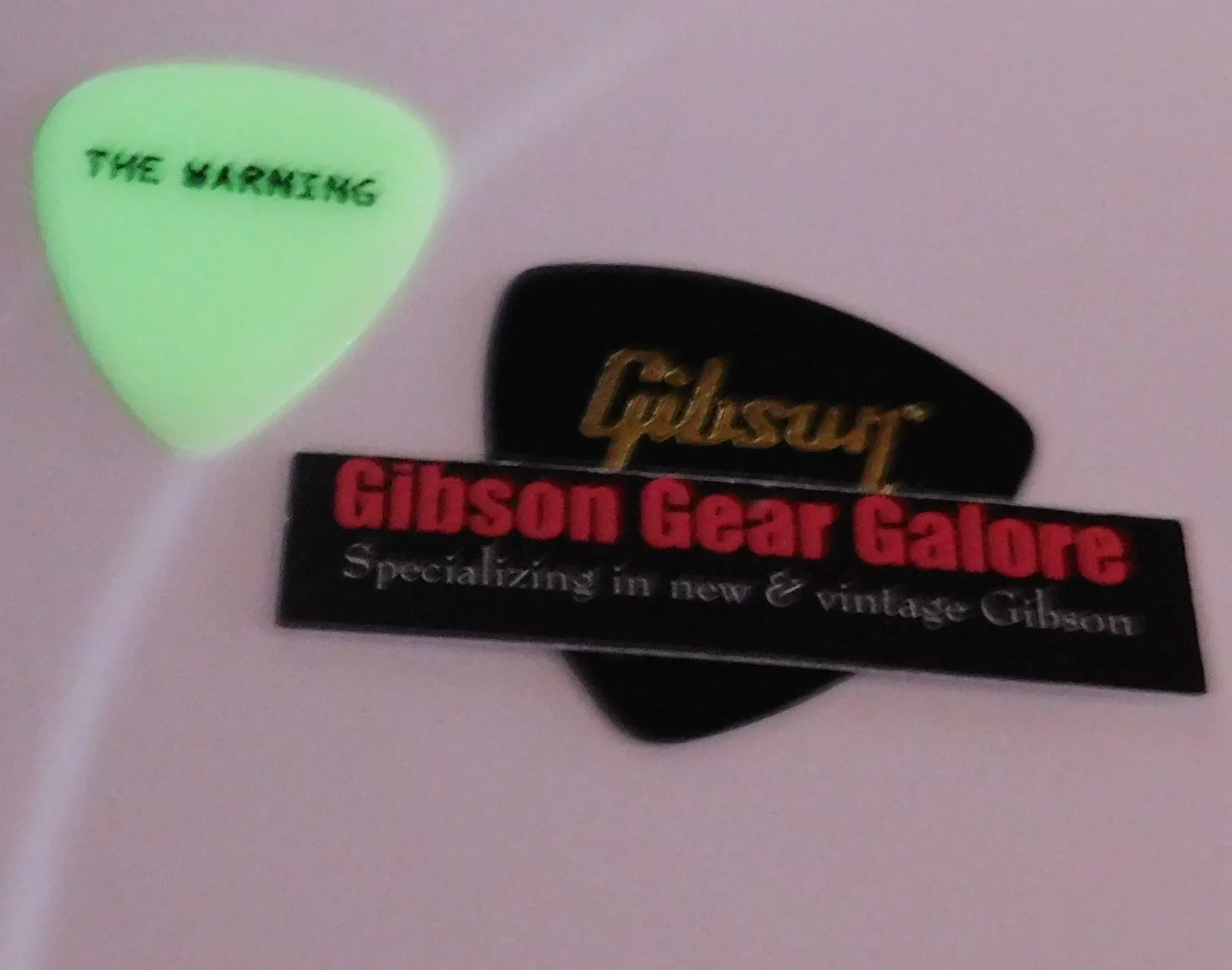 The Warning Band Keep Me Fed Signed CD Ale Guitar Pick Set Paulina Daniela Glow, image 4