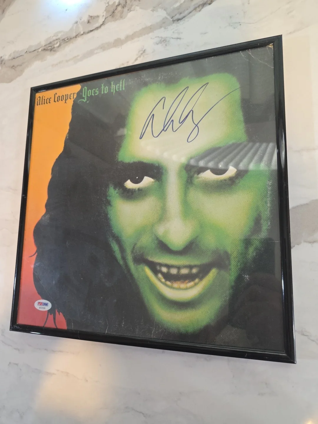 ALICE COOPER GOES TO HELL Signed Authographed Record Cover With PSA DNA COA, image 4