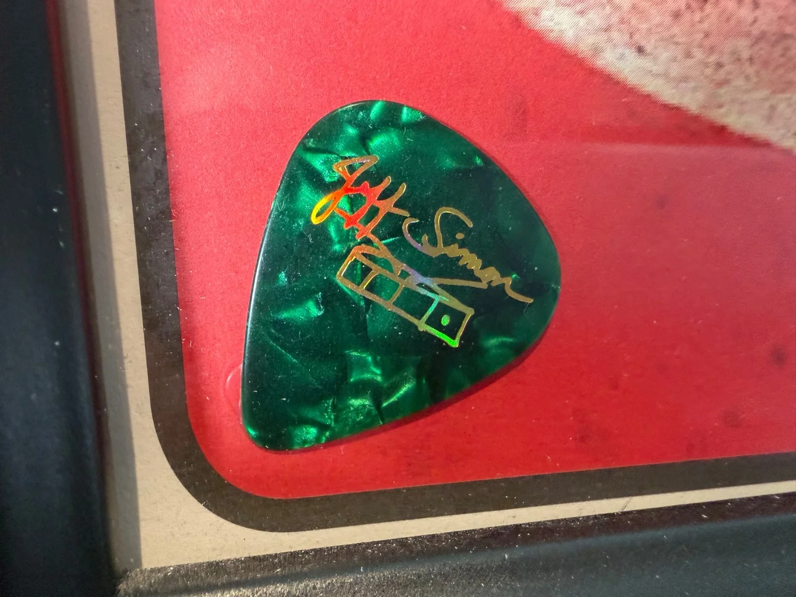 Rare George Thorogood Framed Poster W/ Guitar Pics Signed By All The Destroyers!, image 4