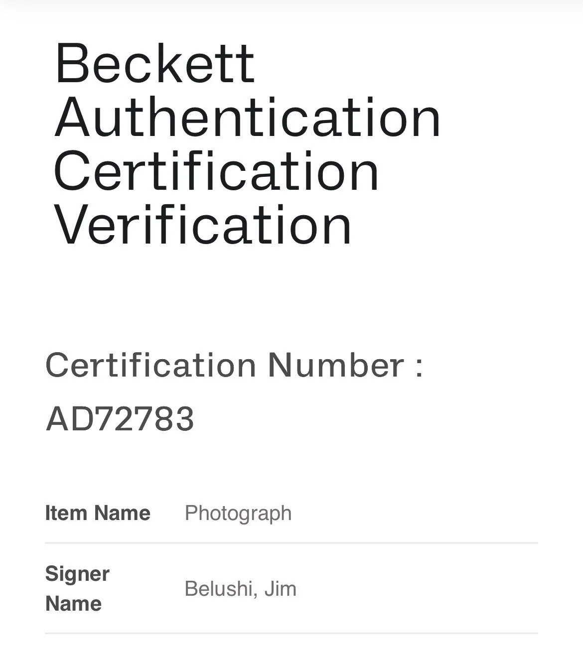 Jim Belushi — Jim Belushi Signed "Red Heat" 8x10 Photo (Beckett), изображение 3