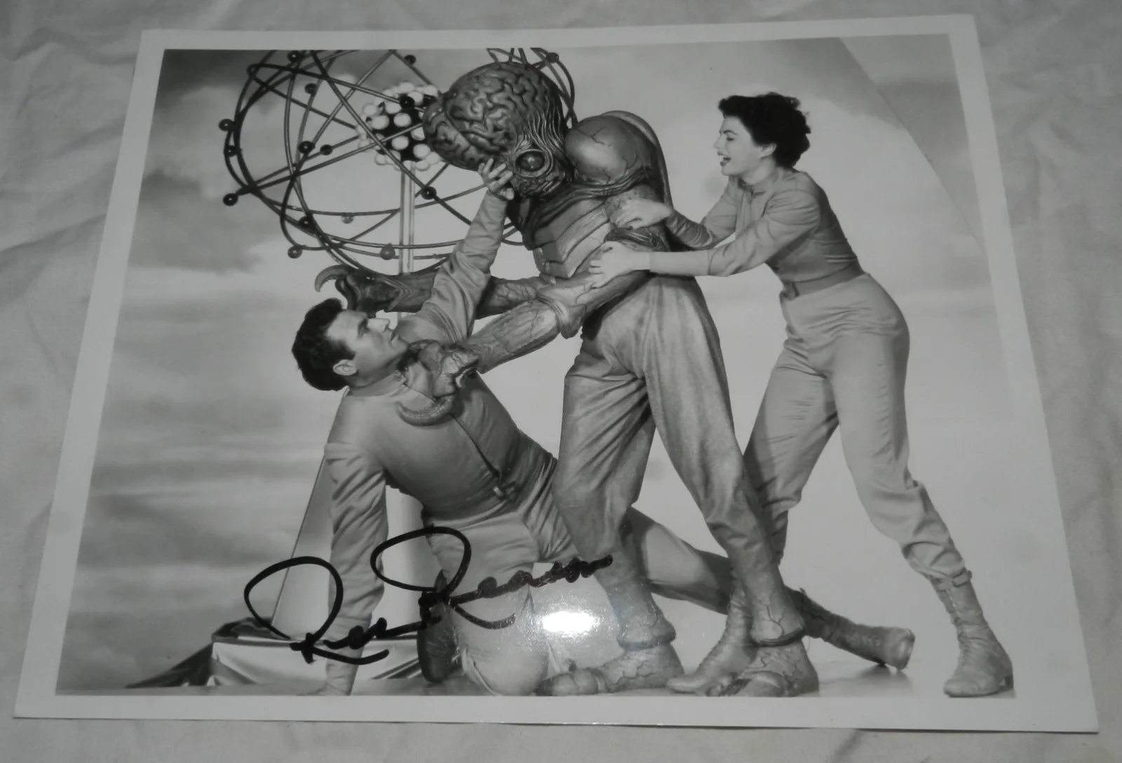Rex Reason — Rex Reason Autographed photo from This Island Earth - Sci-Fi Classic