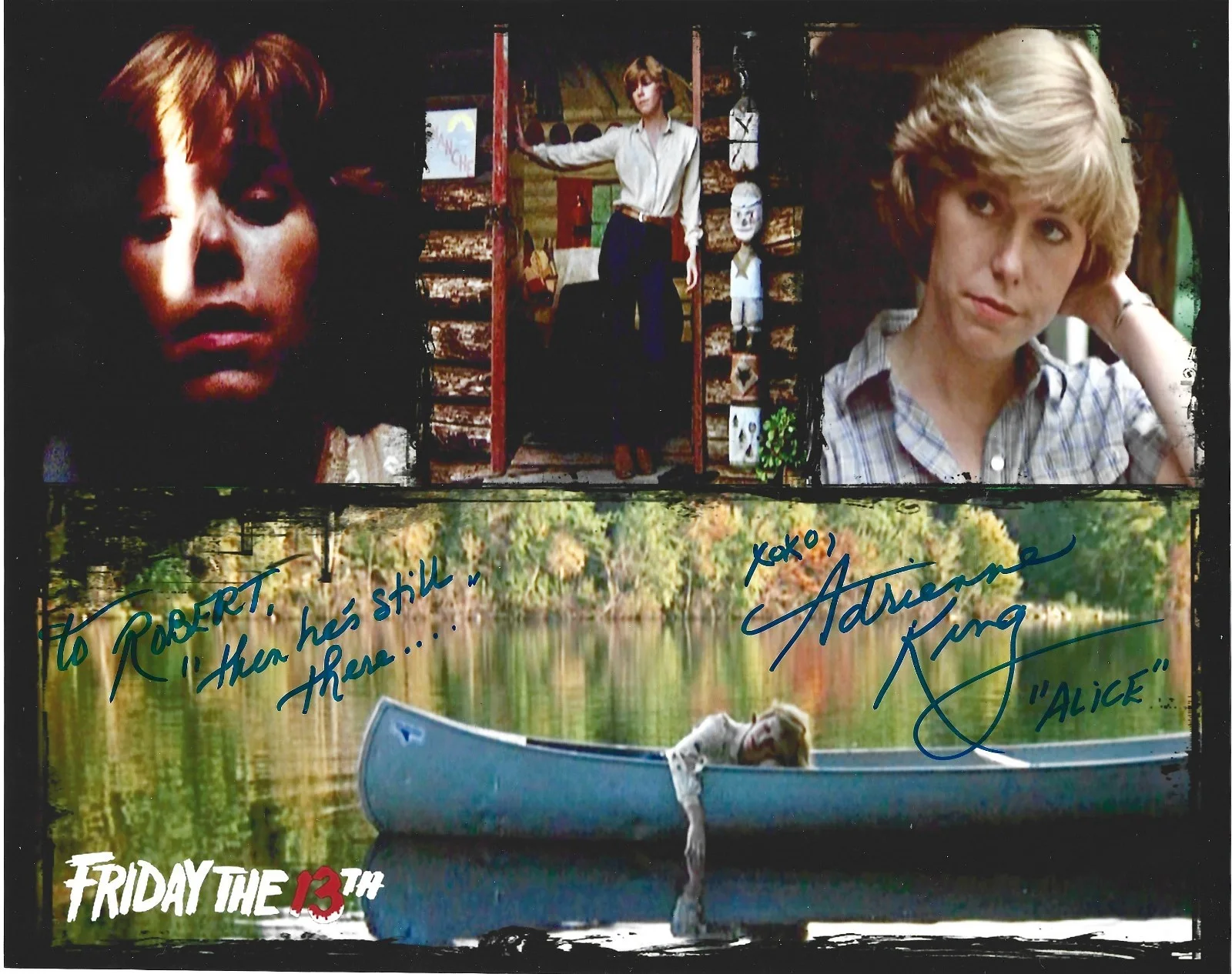 Adrienne King — Adrienne King as Alice 8x10 Signed 'Friday the 13th' Photo