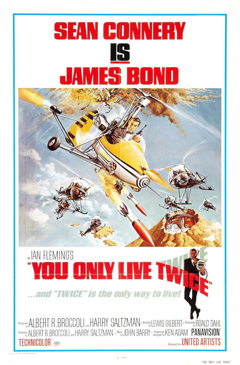 You Only Live Twice James Bond 35mm Film Cell strip very Rare var_e, изображение 2