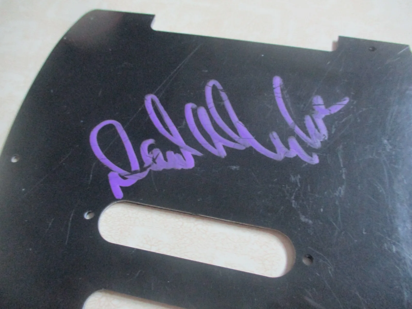 DAVID ALLAN COE (RIP) signed/autographed black pick guard #3, image 2