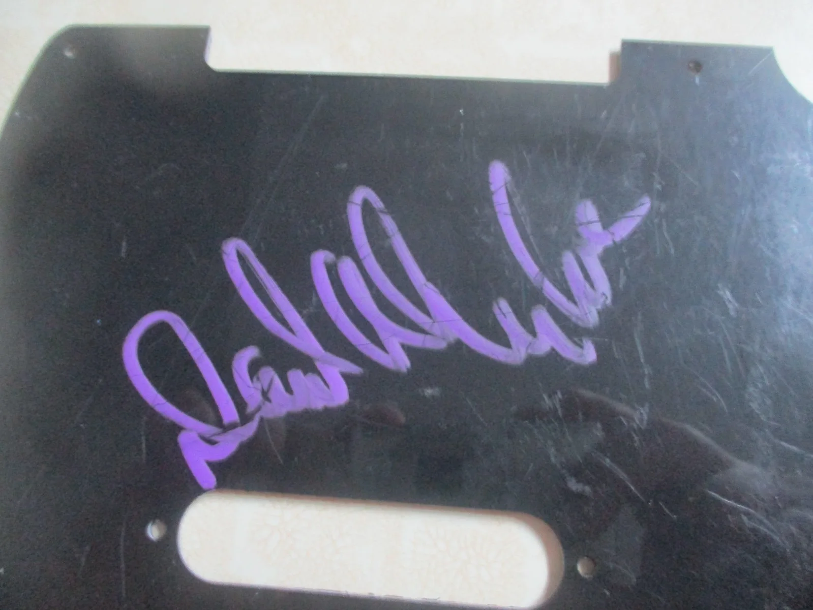 DAVID ALLAN COE (RIP) signed/autographed black pick guard #3, image 3
