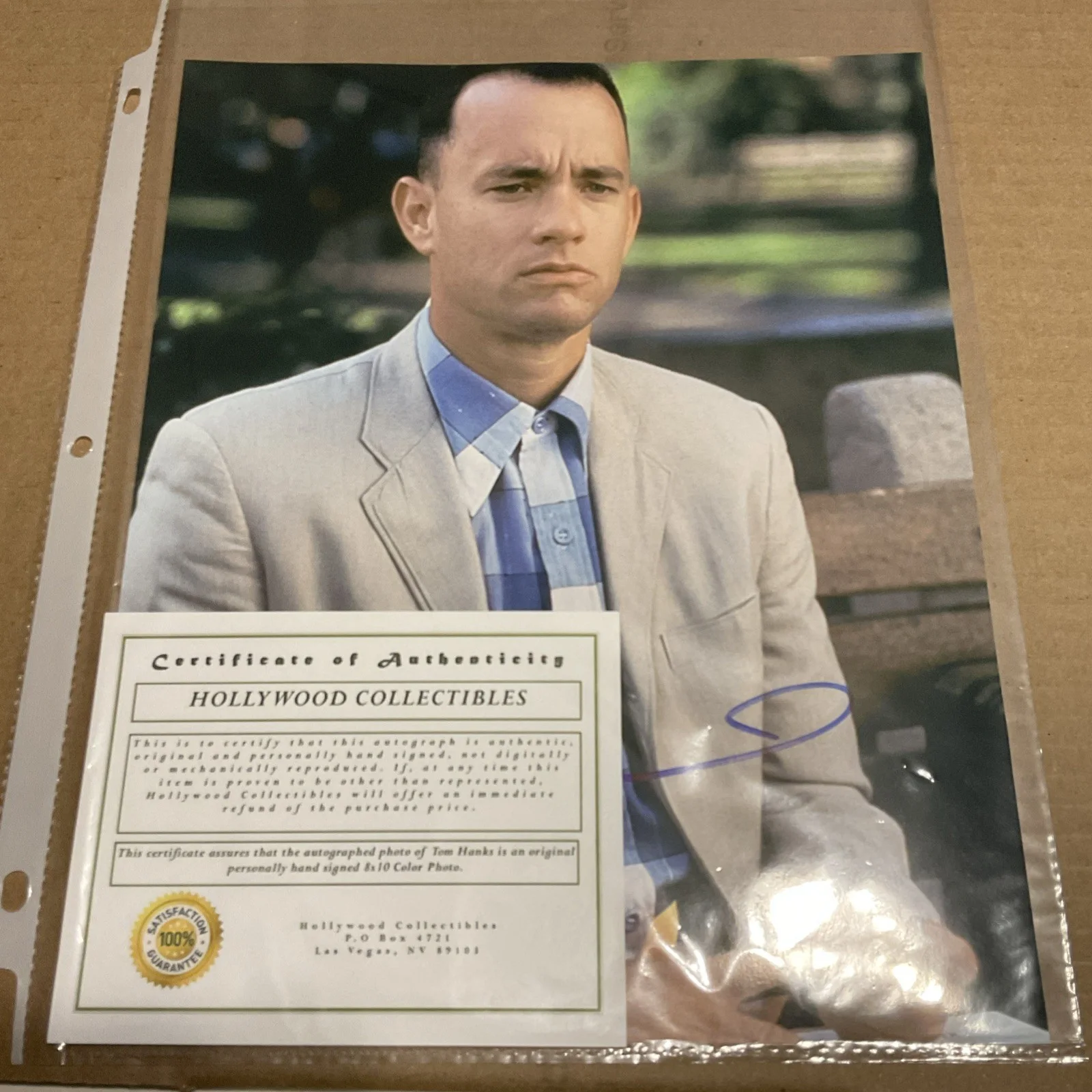 Tom Hanks — Tom Hanks Signed Forrest Gump 8X10 Color Photo Hollywood Collectibles Authentic, изображение 5