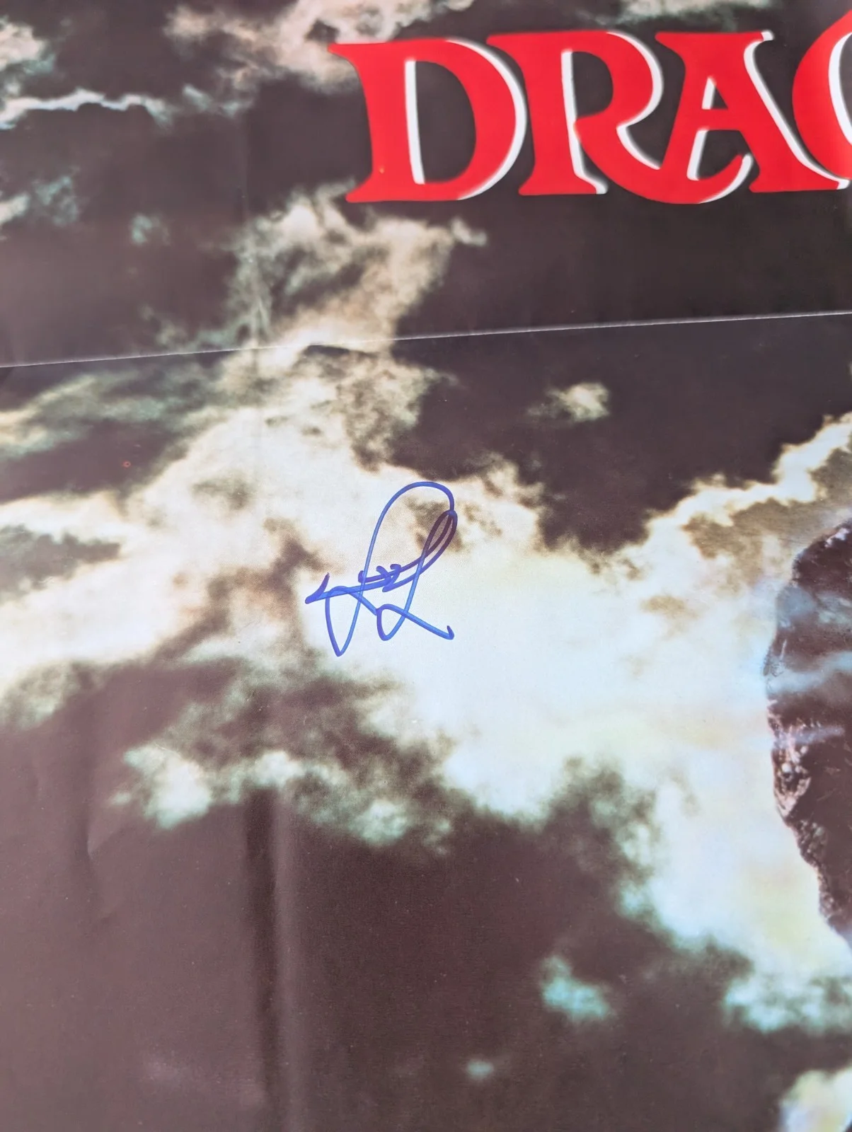 Dracula Original One Sheet Movie Poster Hand Signed Frank Langella Horror, image 4