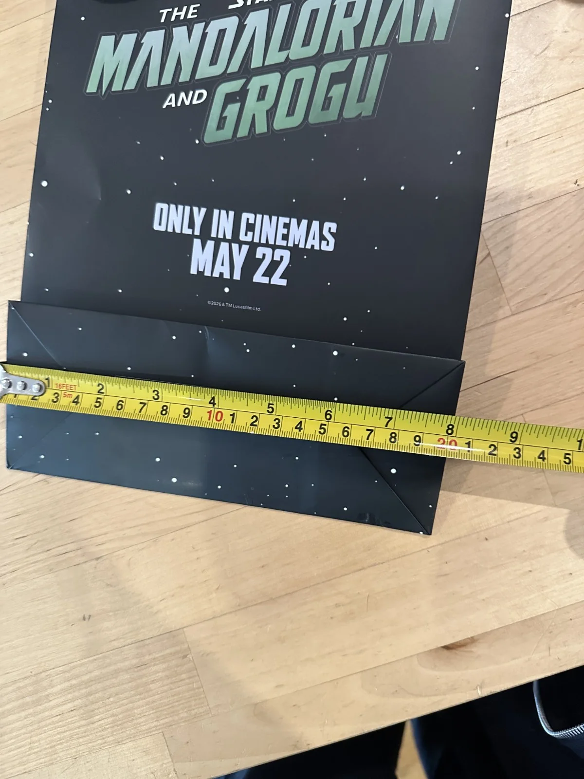 STAR WARS THE MANDALORIAN & GROGU UK FAN EVENT PROMO PROMOTIONAL GIFT BAG, изображение 3