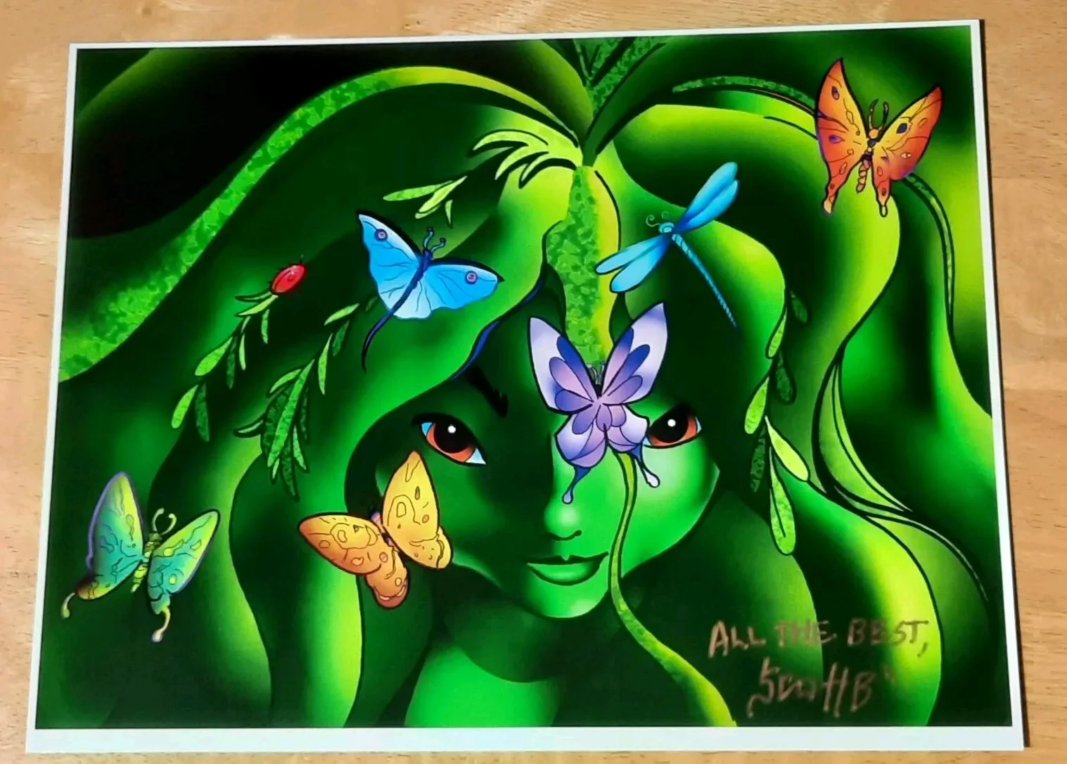 Scott Beaderstadt — Scott Beaderstadt Fantasia Auto Autograph 8.5x11 Print Hand Signed With COA Gift