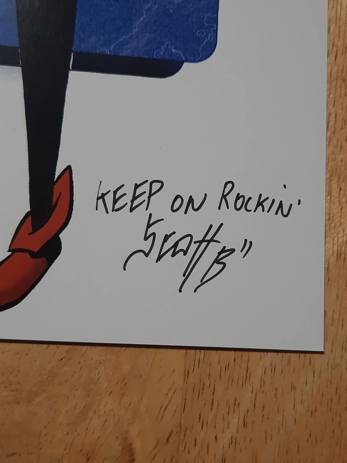 Scott Beaderstadt — Scott Beaderstadt Harley Quinn Auto Autograph 8.5x11 Print Hand Signed With COA, image 2