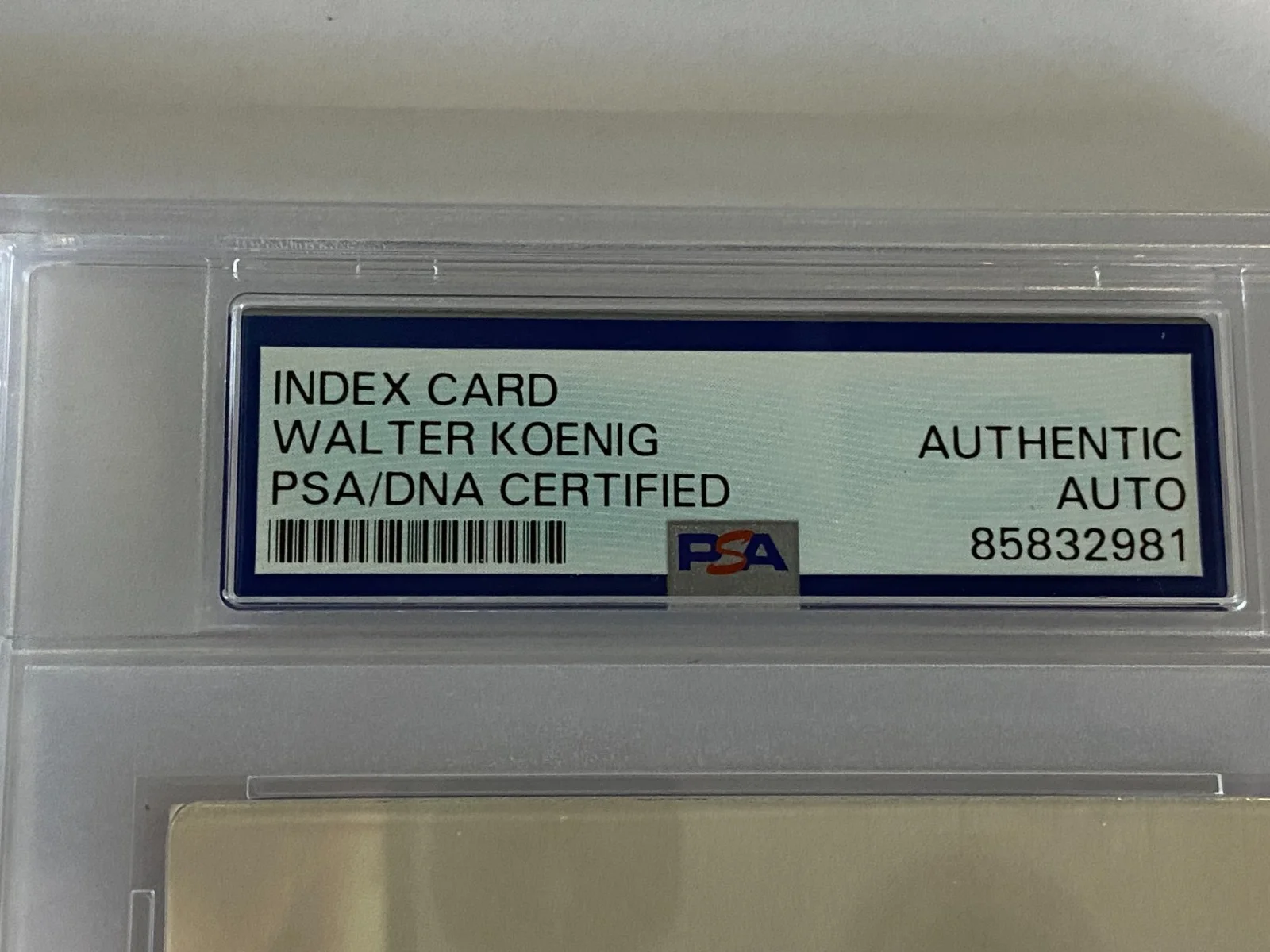Walter Koenig — Walter Koenig Autographed Index Card PSA Star Trek, изображение 3