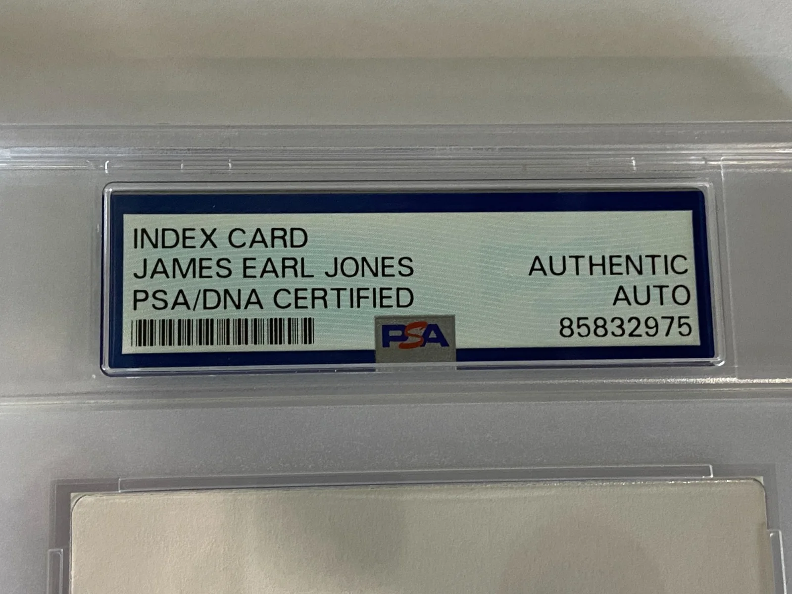 James Earl Jones — James Earl Jones Autographed Index Card PSA Star Wars, изображение 3