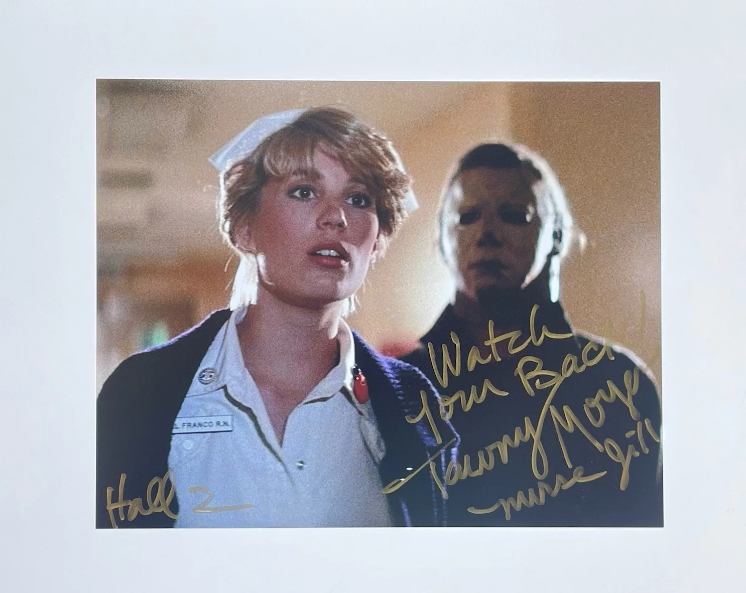 Tawny Moyer — Tawny Moyer Signed 8x10 Photo Authentic Halloween II Nurse Jill
