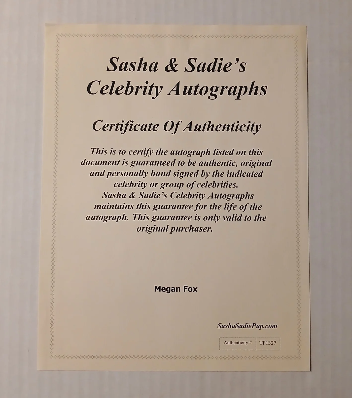8 x 10 Signed Autographed Photo of Megan Fox with COA!, image 2