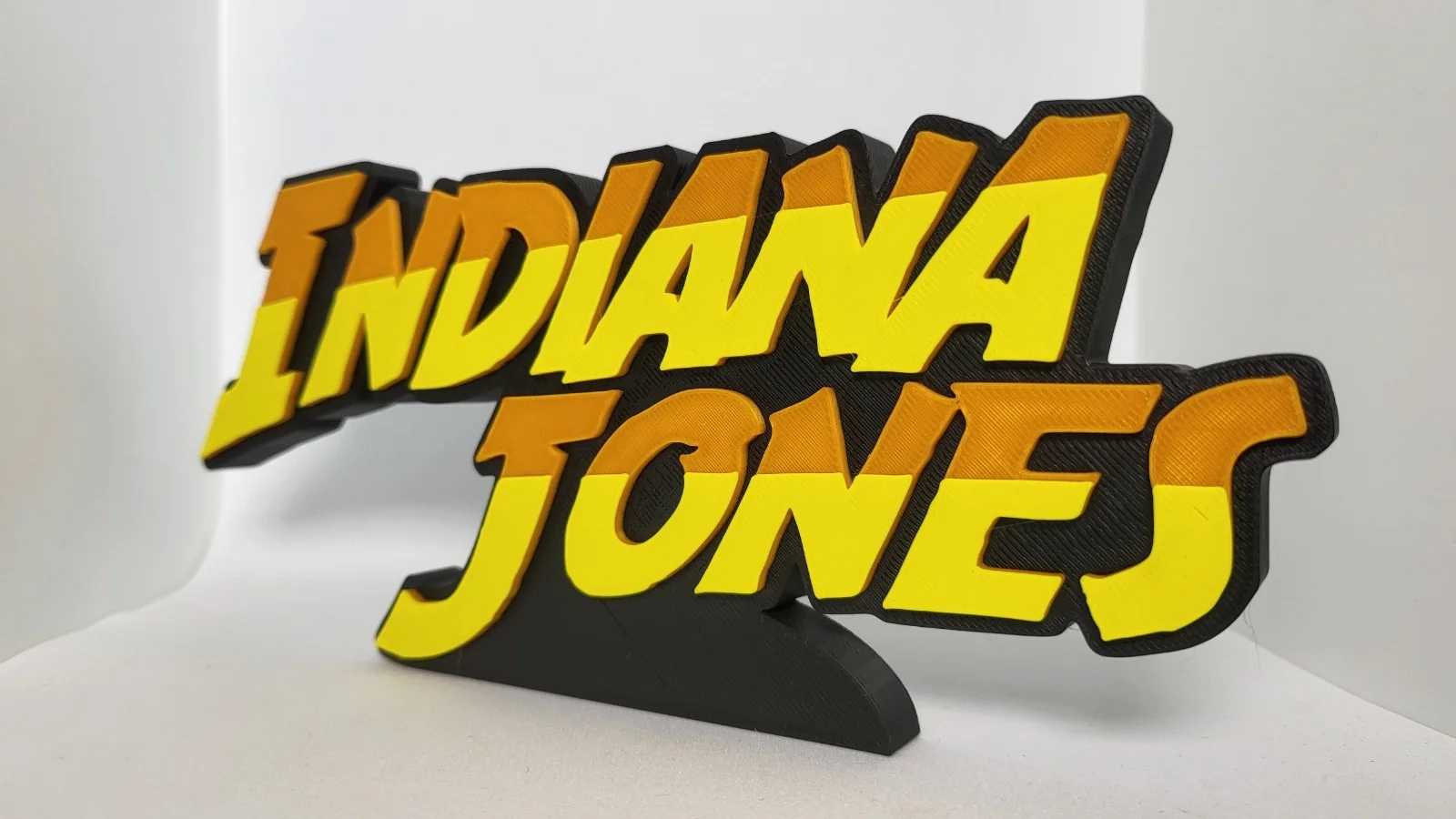 Indiana Jones Movie Logo Retro 3D Printed Sign Plaque, изображение 2