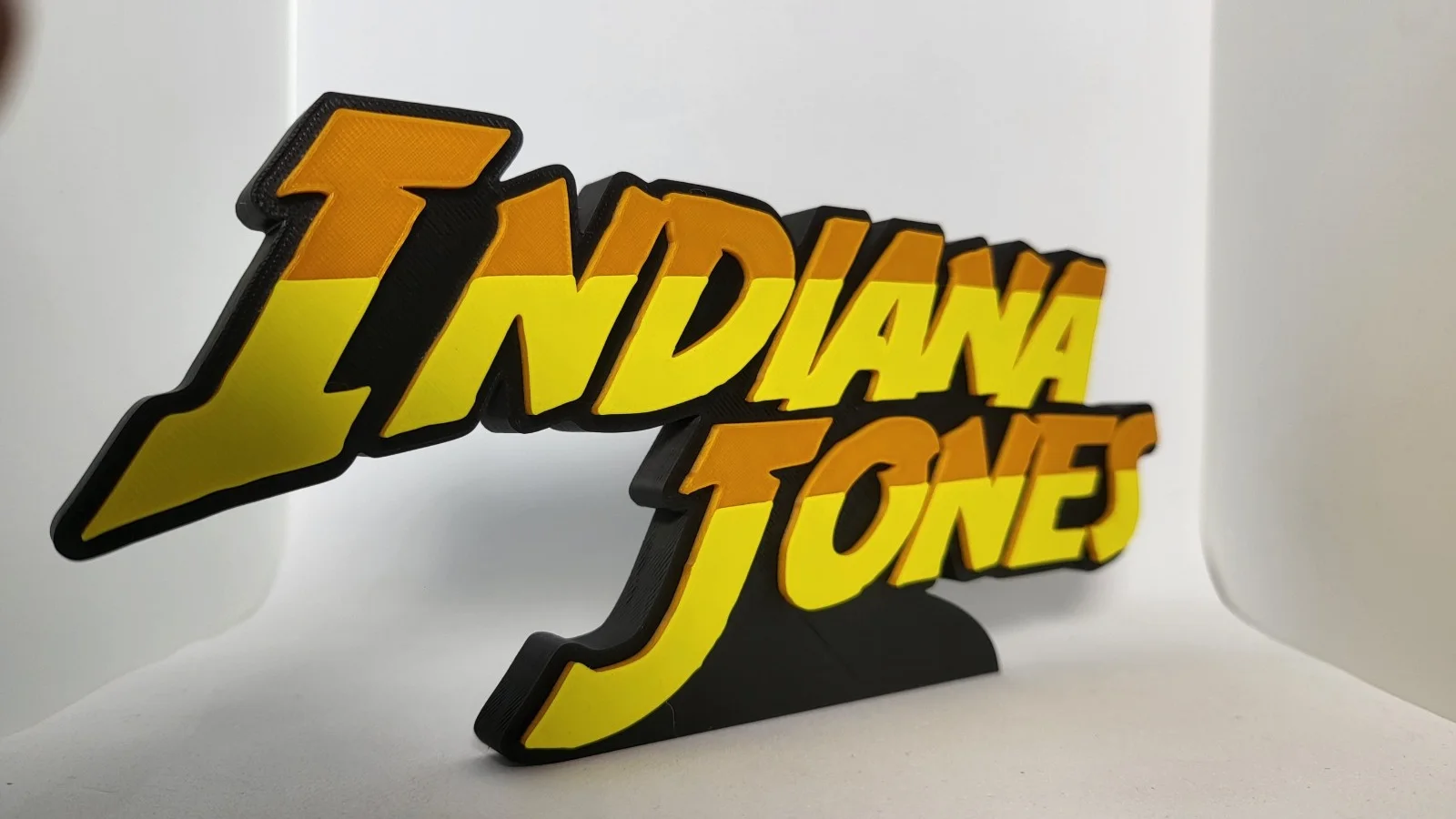 Indiana Jones Movie Logo Retro 3D Printed Sign Plaque, изображение 3