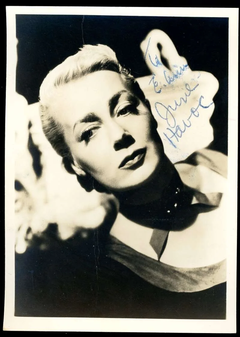 June Havoc — June Havoc PSA DNA Coa Signed Vintage 1940`s 5x7 Photo Autograph