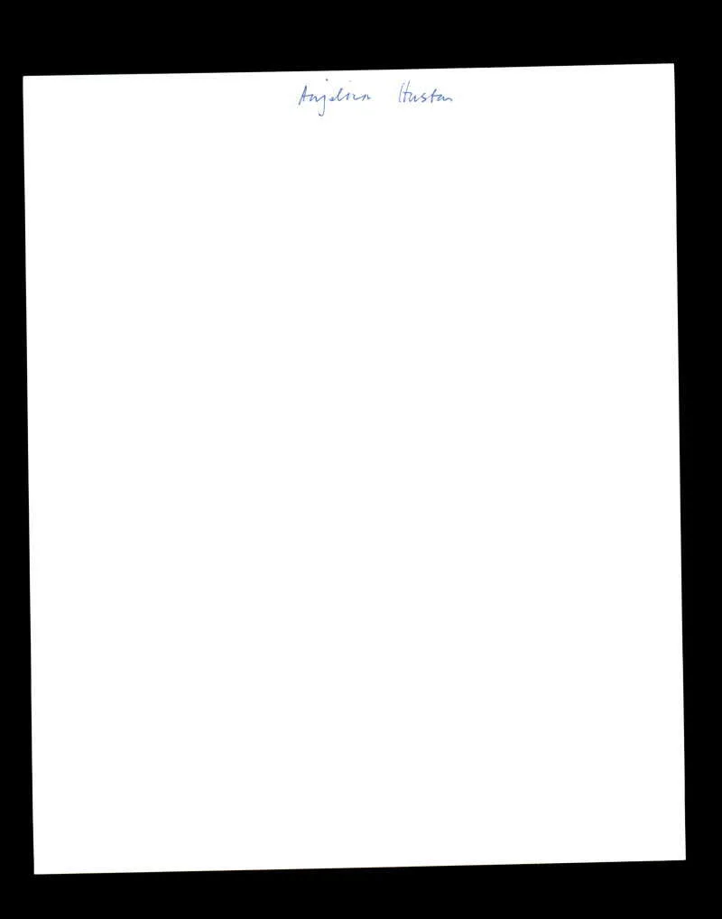 Angelica Huston — Angelica Huston JSA Coa Hand Signed 8x10 Photo Autograph, изображение 2