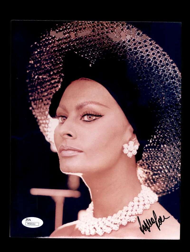 Sophia Loren — Sophia Loren JSA Coa Signed 8x10 Photo Autograph 4