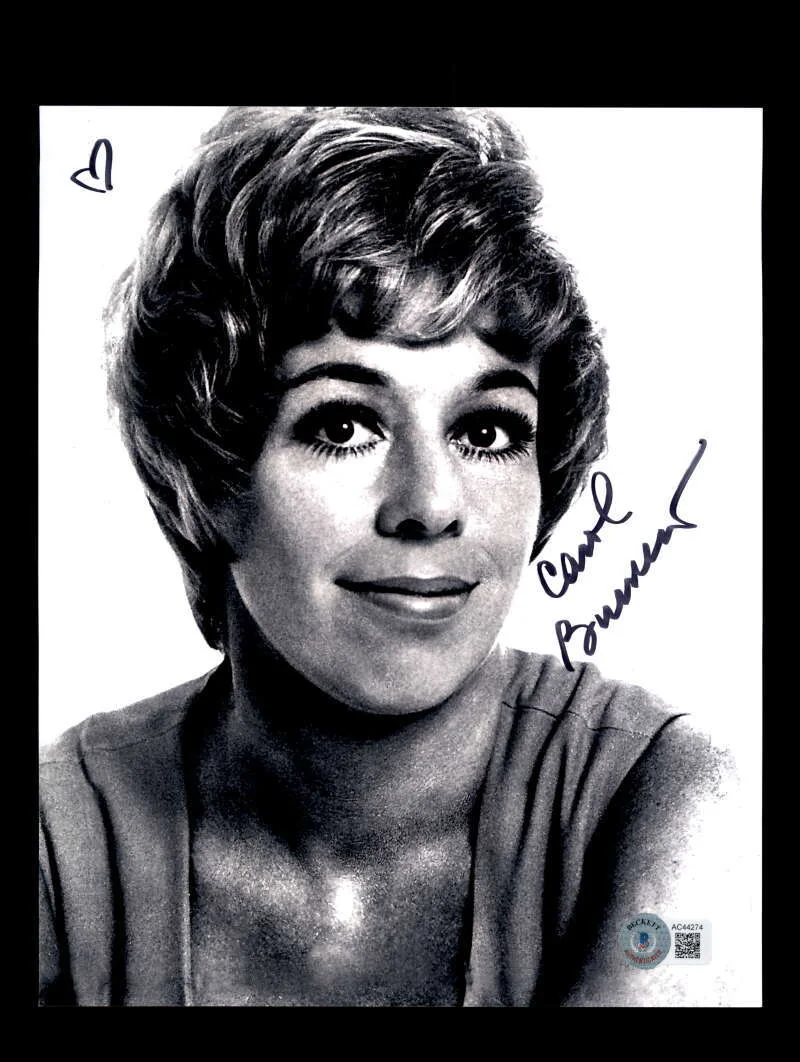 Carol Burnett — Carol Burnett Beckett BAS Signed 8x10 Photo Autograph 1