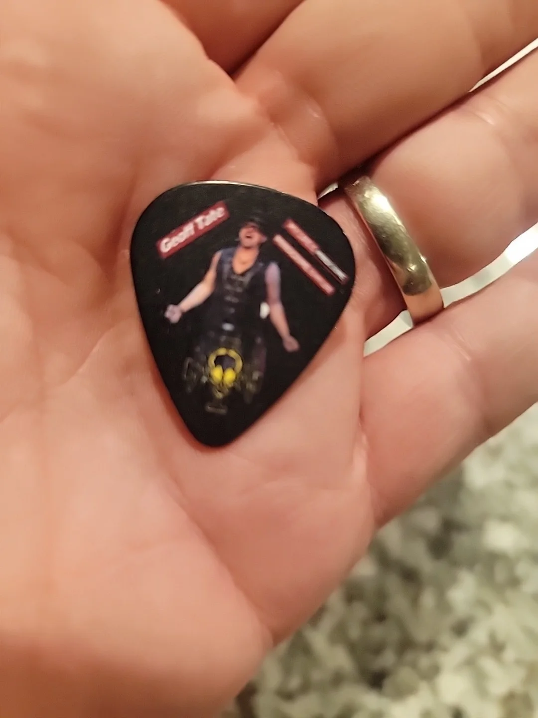 Geoff Tate Guitar Pick, image 3