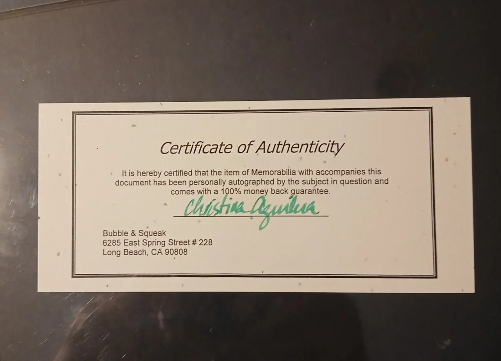 Sexy Christina Aguilera Signed Autographed 8 x 10 Photo with COA!, image 2
