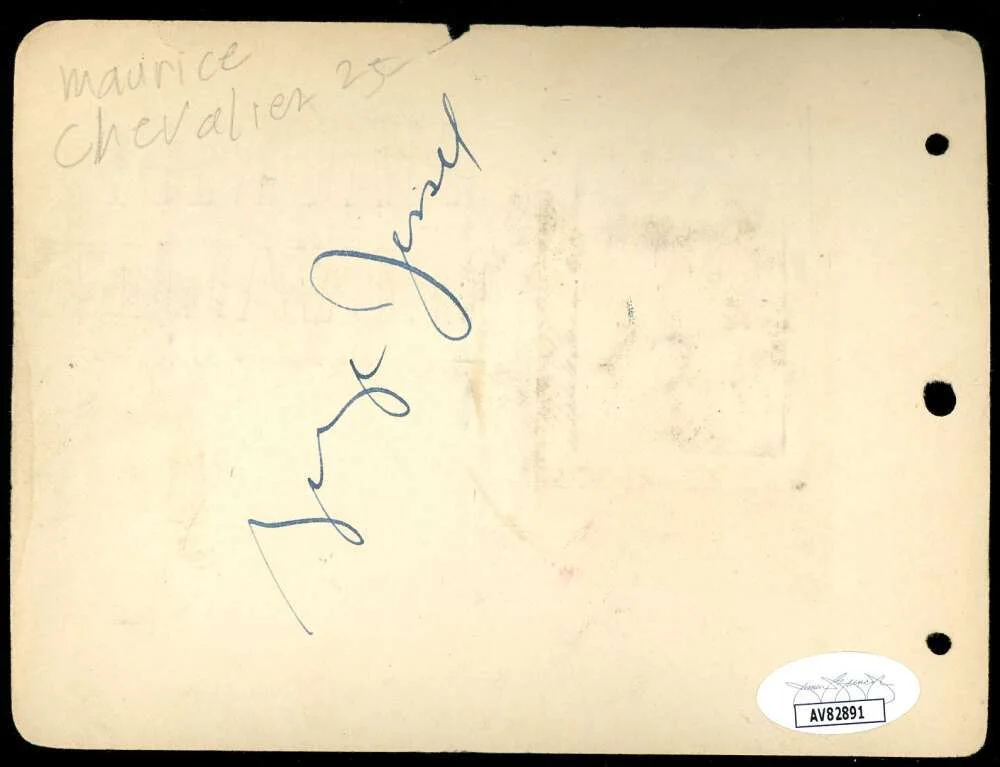 Maurice Chevalier George Jesel — Maurice Chevalier George Jesel JSA Coa Signed Album Page Autograph, изображение 2