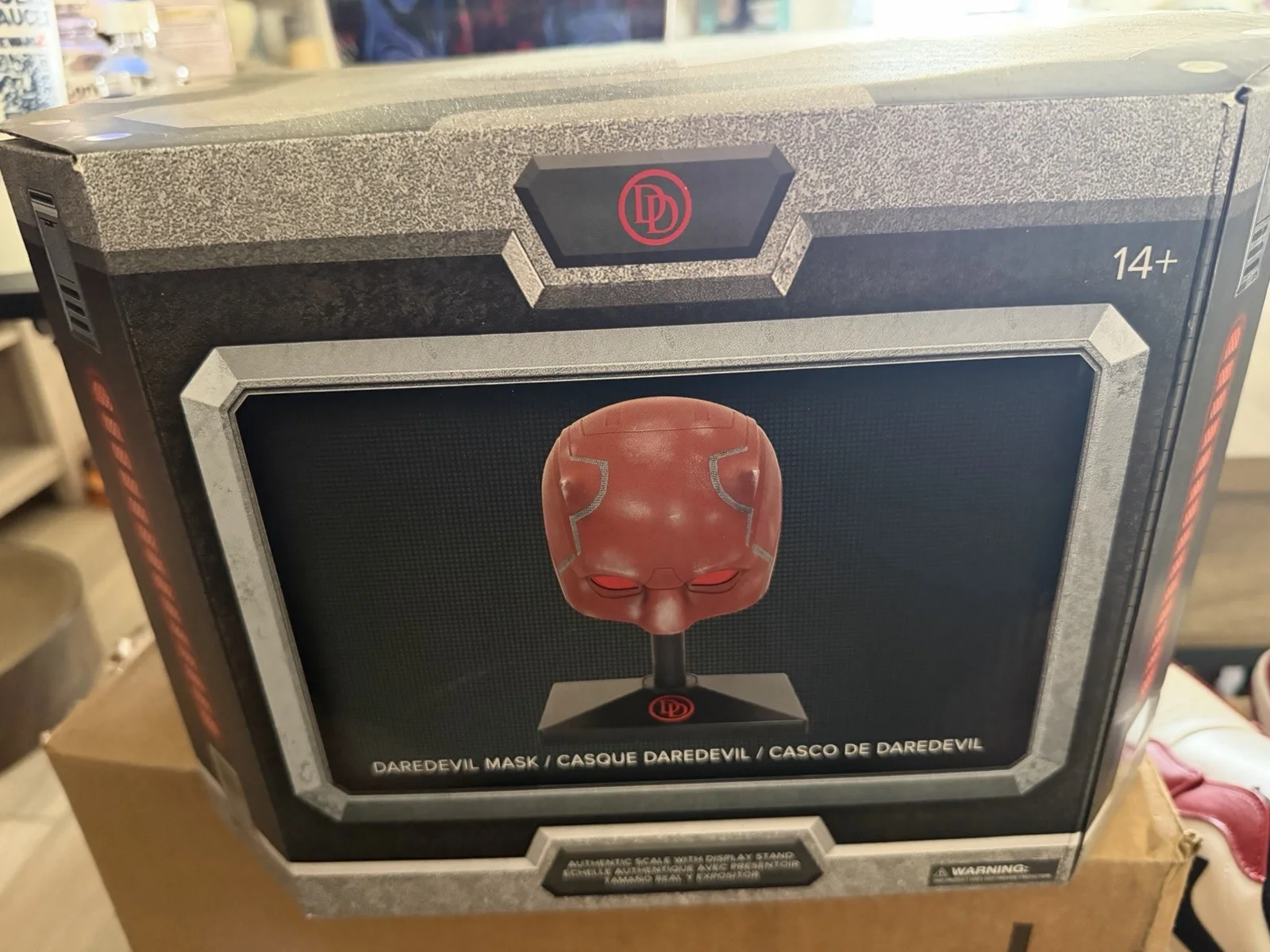 Charlie Cox Signed Official Daredevil Mask Marvel Superstar NO COA, image 3