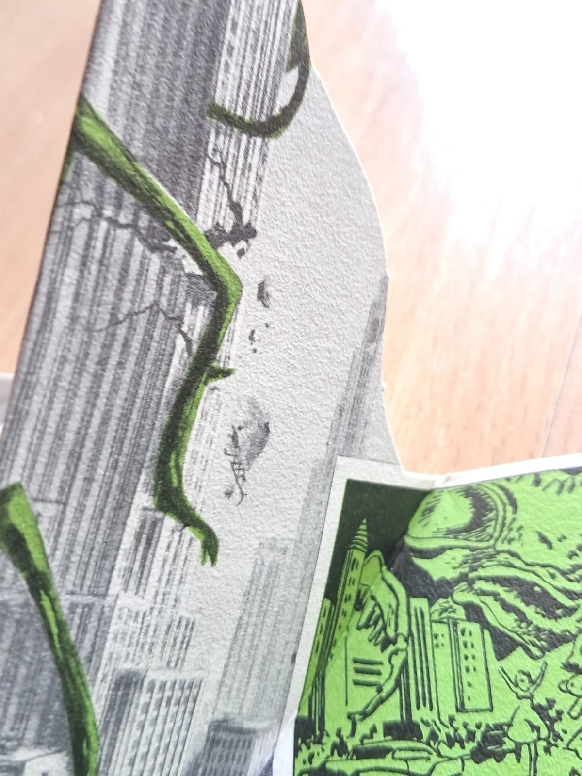 The Deadly Mantis ORIGINAL 1957 die-cut US HERALD wonderful skyscraper art RARE!, изображение 3