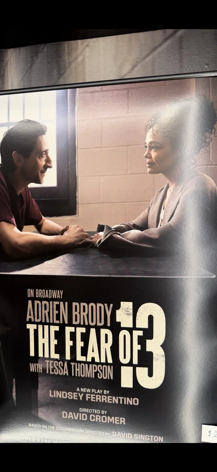 Adrien Brody, Tessa Thompson, Ephraim Sykes, Victor Cruz, Michael — The Fear of 13 Original Broadway Playbill Signed by Adrien Brody & Cast, изображение 4