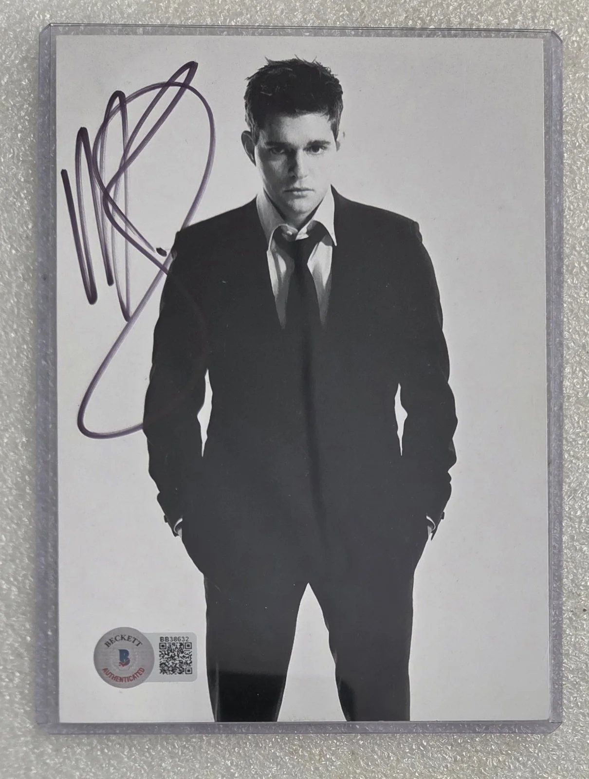 MICHAEL BUBLE SIGNED 5X7 PHOTO BECKETT BAS COA MUSIC SINGER AUTOGRAPHED PRESENT, изображение 2