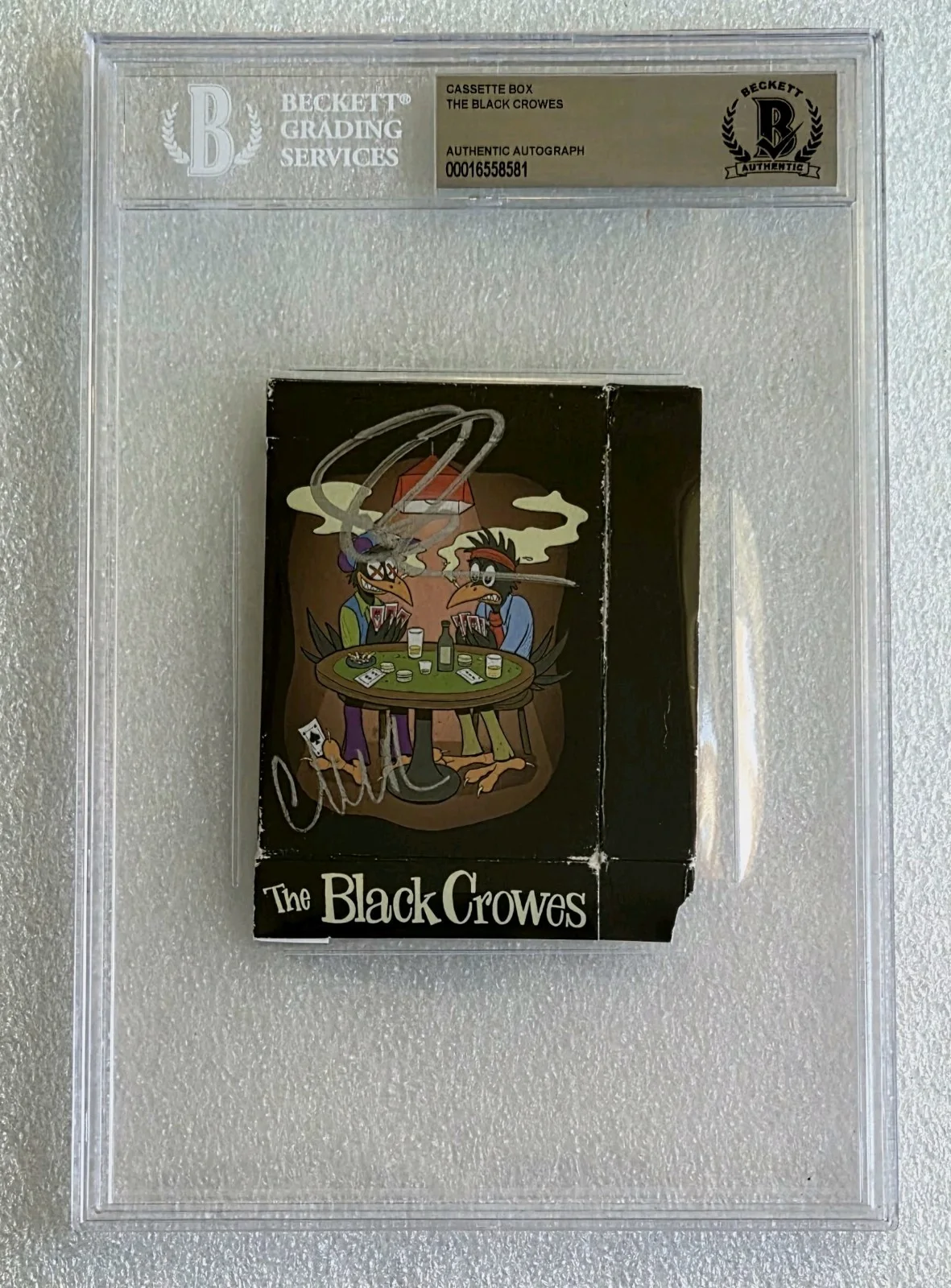 THE BLACK CROWES SIGNED BECKETT BAS COA AUTOGRAPHED SLABBED CHRIS RICH ROBINSON, изображение 4